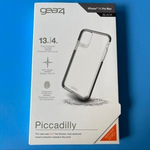 iPhone 11 Pro Max - ZAGG Gear4 Piccadilly Case (CLEAR/BLACK)